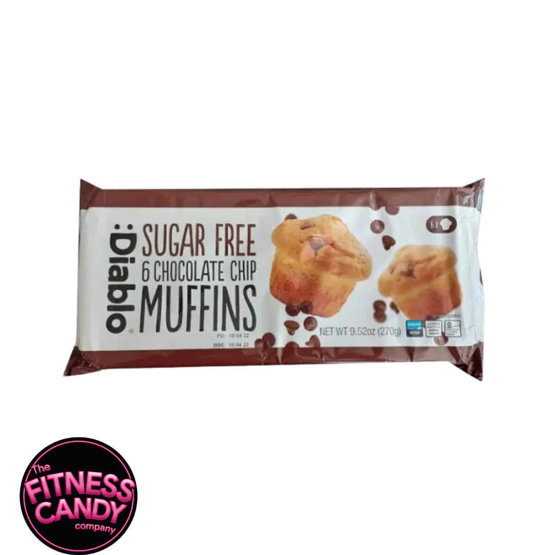 DIABLO Sugar Free Chocolate Chip Muffin 6x