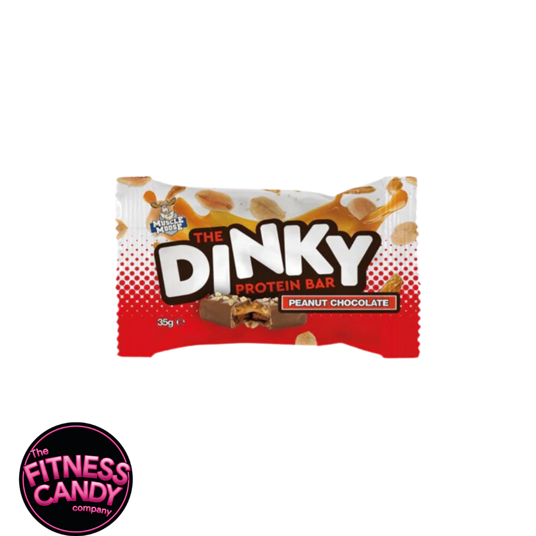 MUSCLE MOOSE DINKY PROTEIN BAR Peanut Chocolate (THT 15/06/2026?