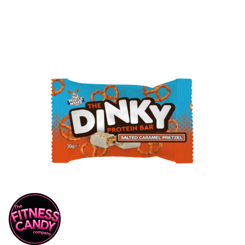 MUSCLE MOOSE DINKY PROTEIN BAR Salted Caramel Pretzel