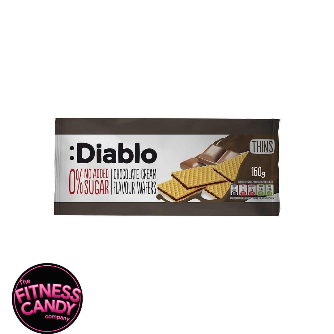 DIABLO No Added Sugar Chocolate Cream Flavour Wafers