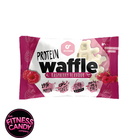GO FITNESS Coated Protein Waffle Raspberry