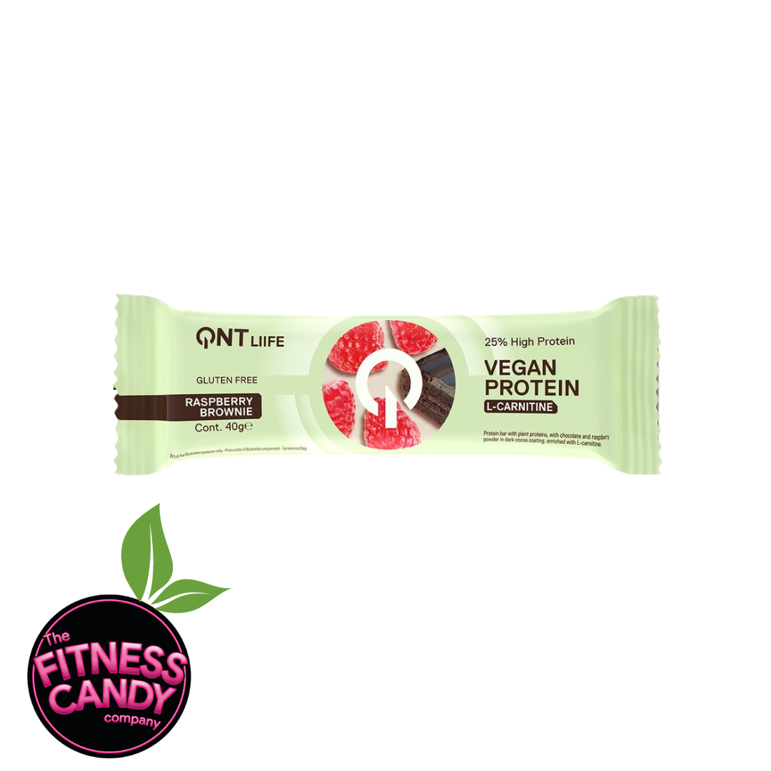 QNT Vegan Protein Bar Chocolate Raspberry Brownie
