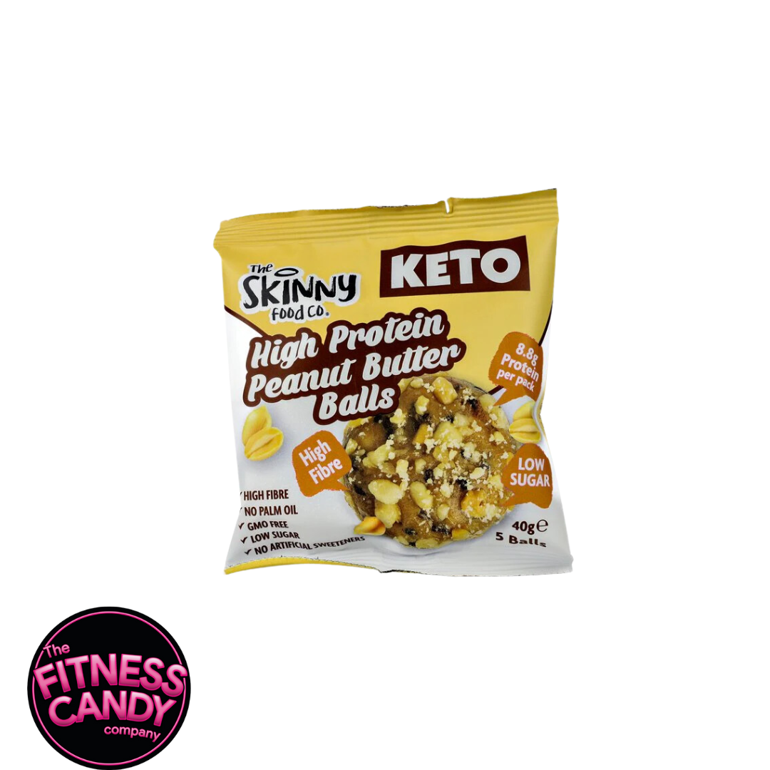 SKINNY FOOD CO High Protein Keto Balls Peanut Butter