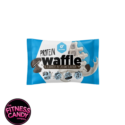 GO FITNESS Protein Waffle White Choco Cookies