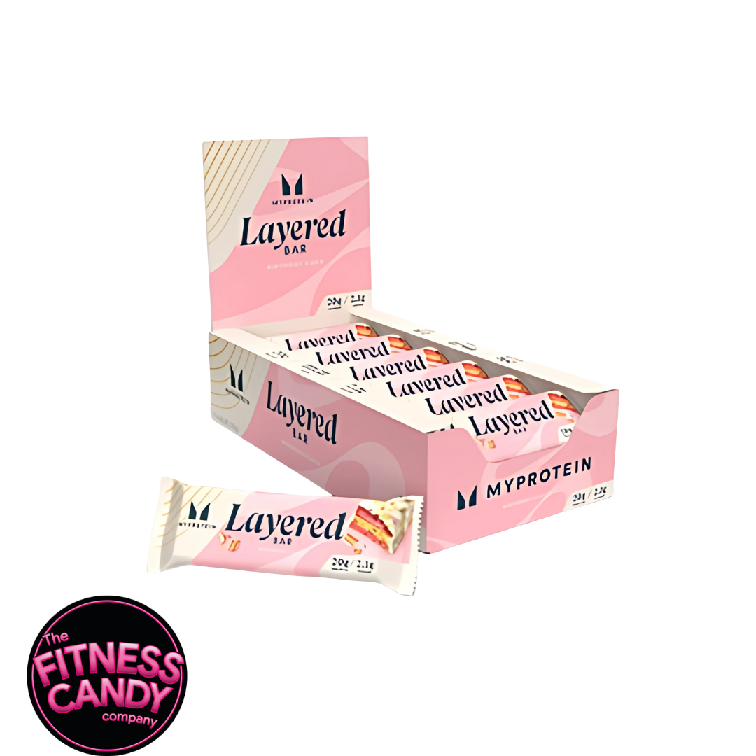 MYPROTEIN Layered Bar Vanilla Birthday Cake