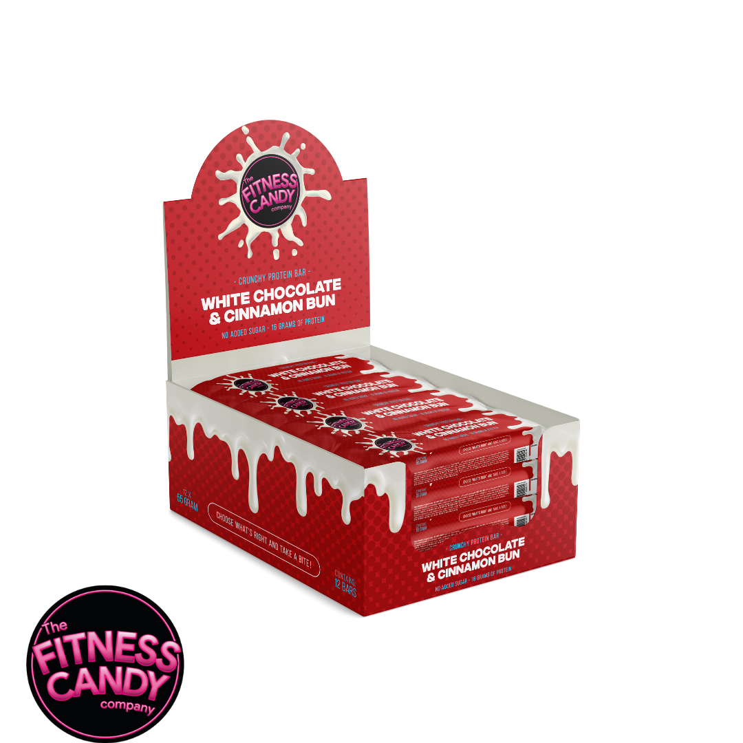 FITNESS CANDY White Chocolate & Cinnamon Bun