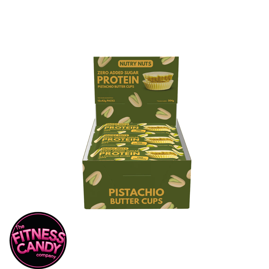 NUTRY NUTS Protein Butter Cups White Choc Pistachio