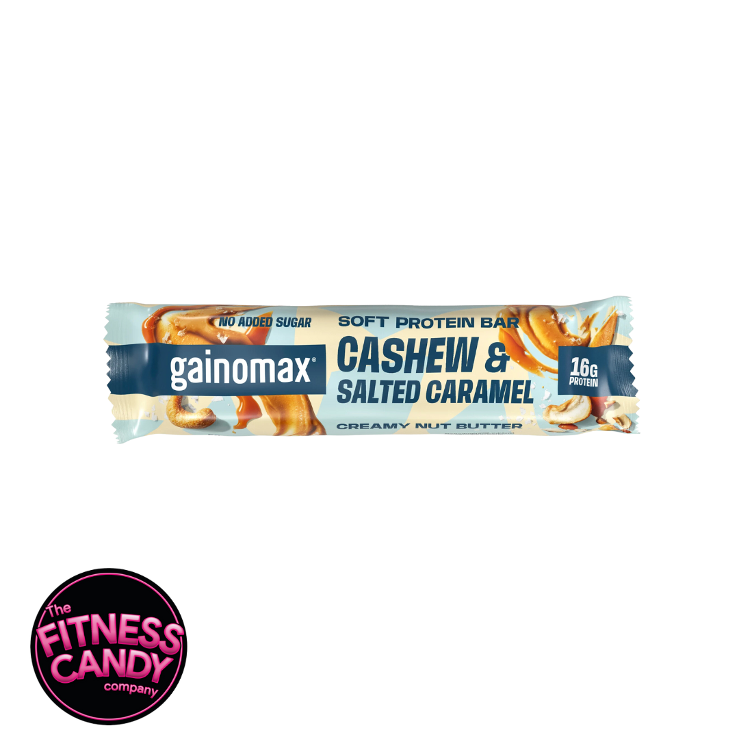 GAINOMAX Soft Protein Bar Cashew & Salted Caramel