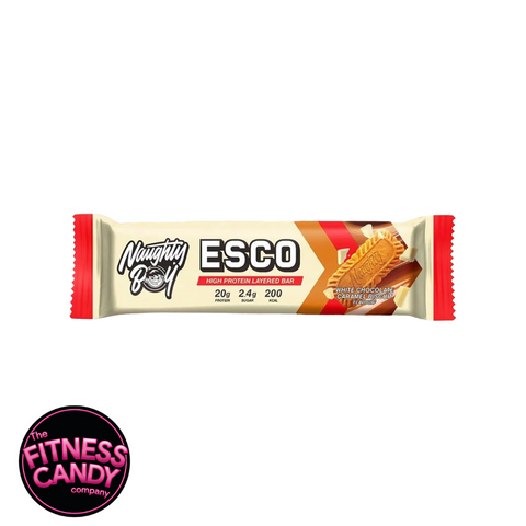 NAUGHTY BOY Esco Bar White Chocolate Caramel Biscuit