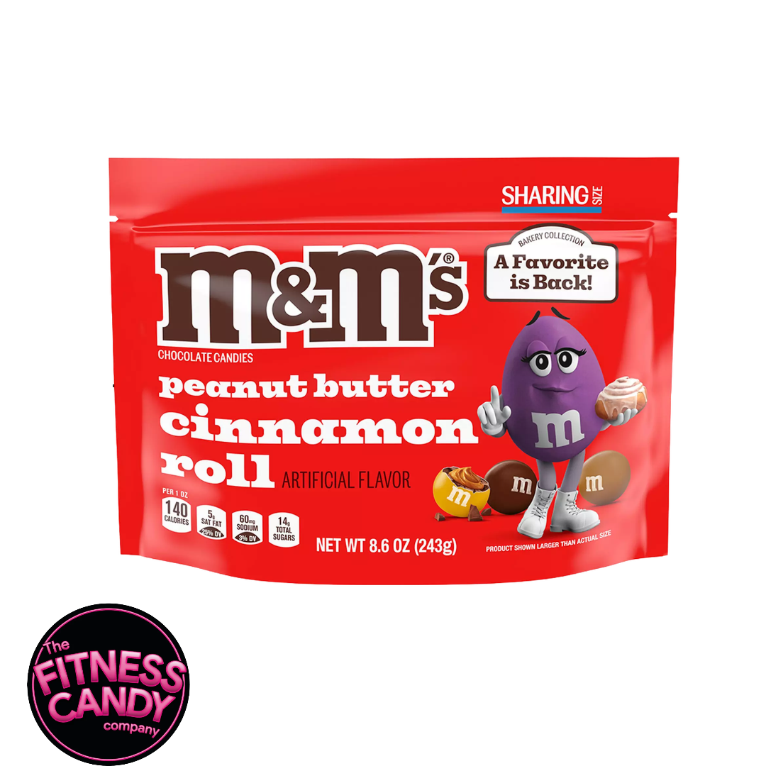 M&M's Peanut Butter Cinnamon Roll